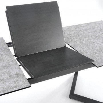 Фото9.Стол раскладной TIZIANO 160 (210) x90 Halmar светло-серый/темно-серый